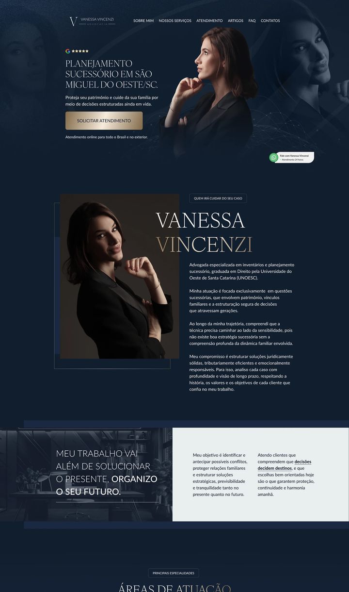 Landing page Planejamento Sucessório