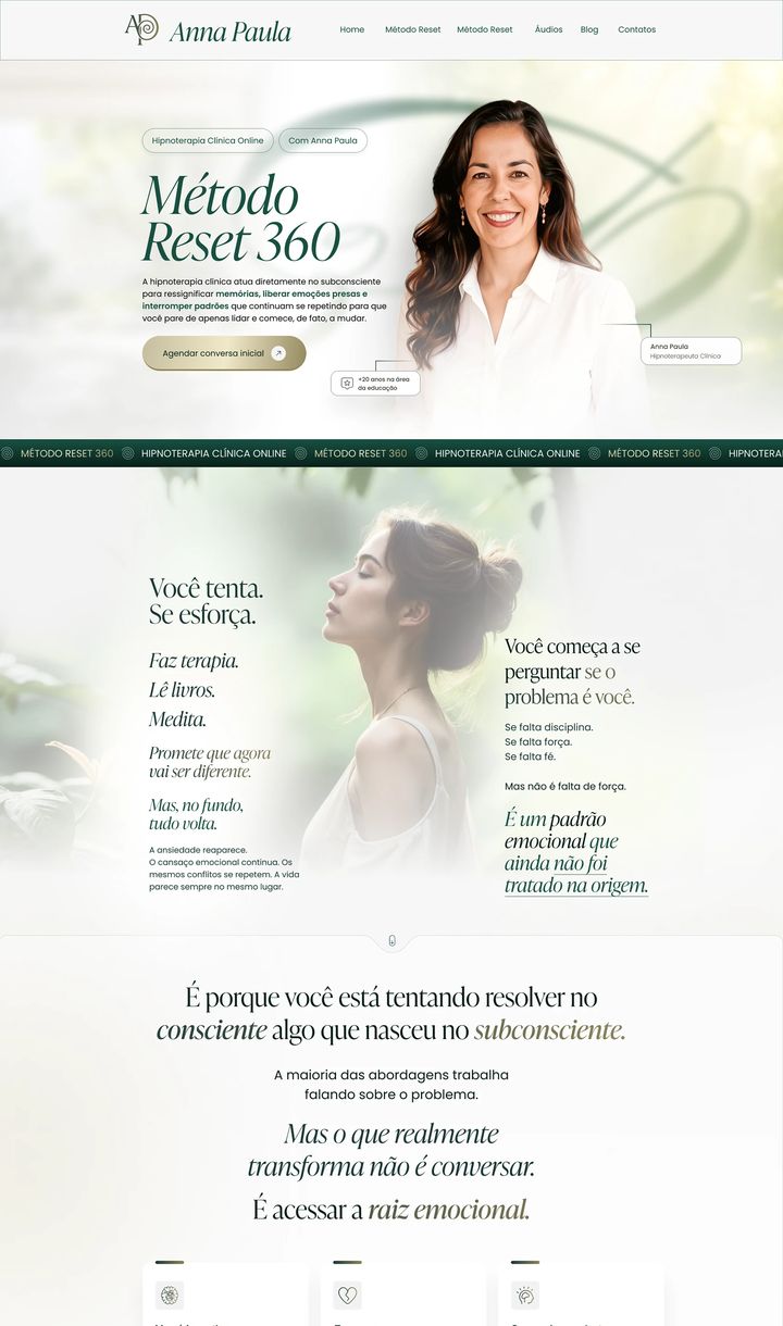 Landing page Hipnoterapia Ana Paula