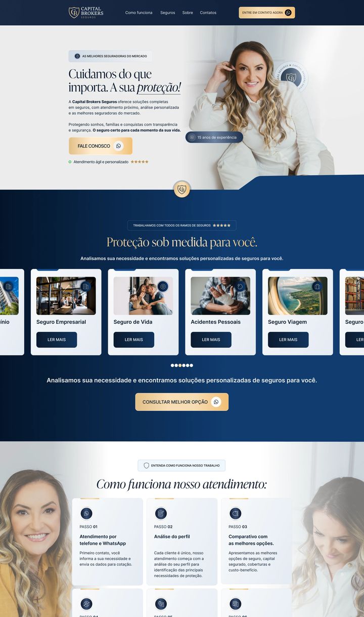Landing page Capital Brokers