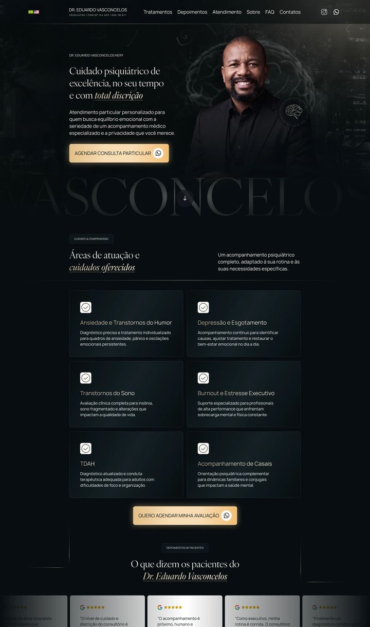 Landing page Psiquiatra