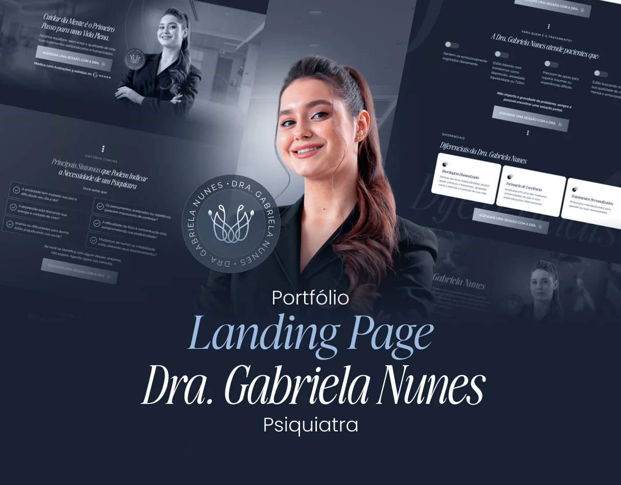 Dra. Gabriela Nunes · Landing page para psiquiatria