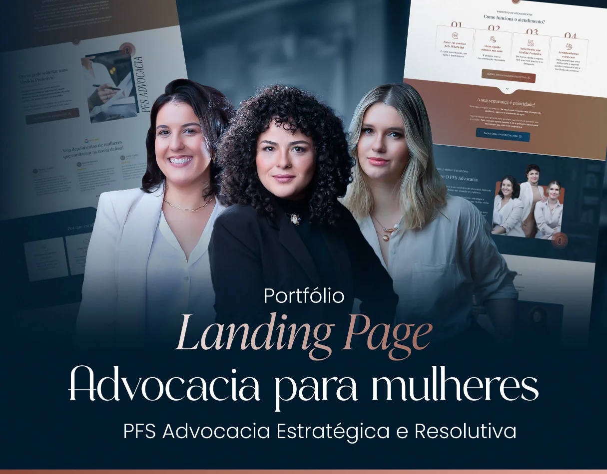 PFS Advocacia · Landing page para proteção para mulheres