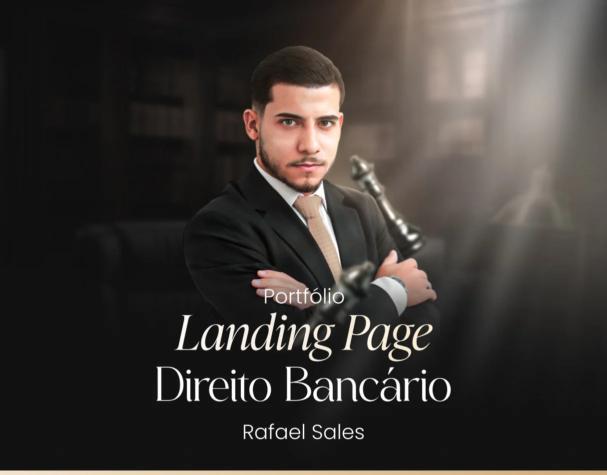 Rafael Sales · Landing page para direito bancário