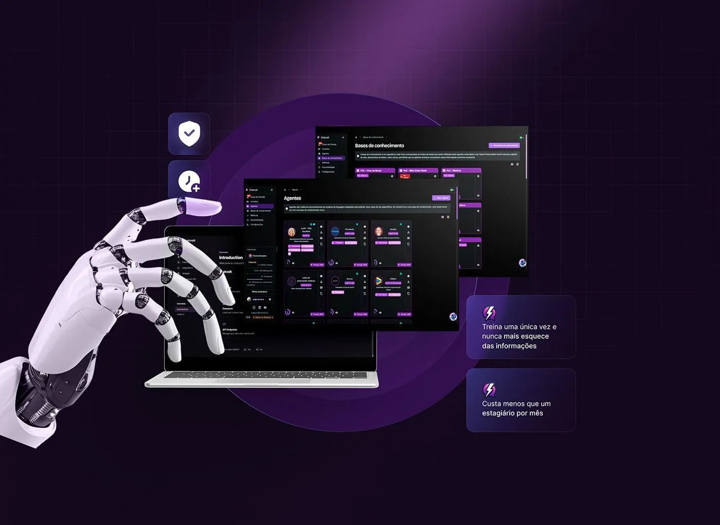 ChatVolt, Página de vendas para agentes de ia, página completa
