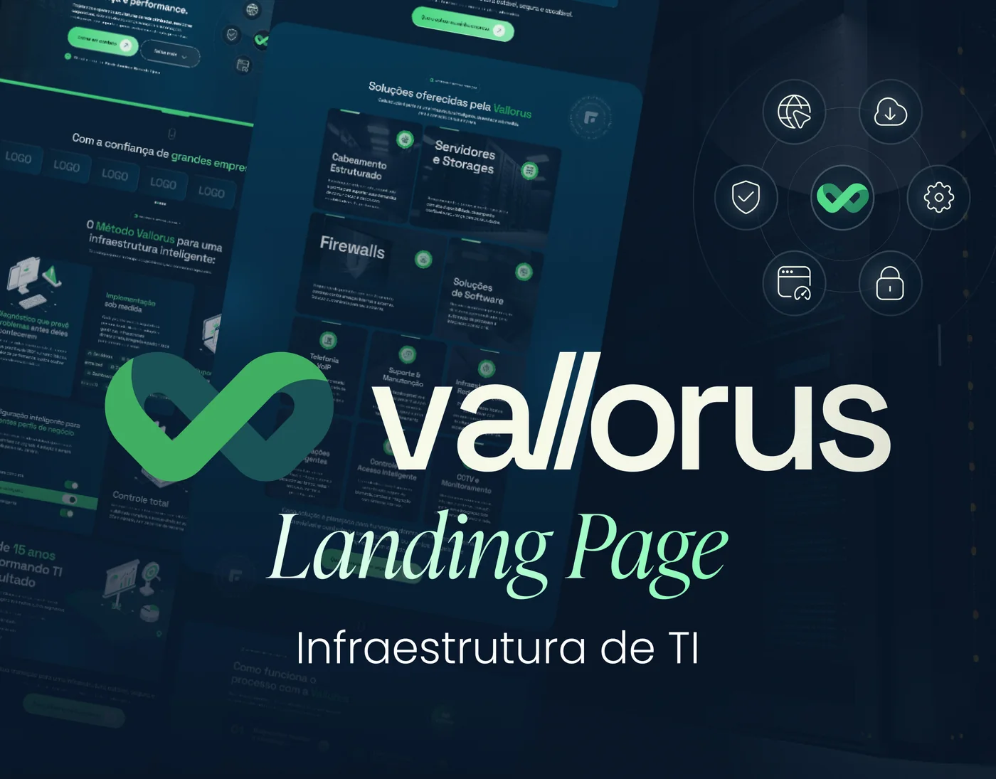 Infraestrutura de TI · Landing page para tecnologia para empresas