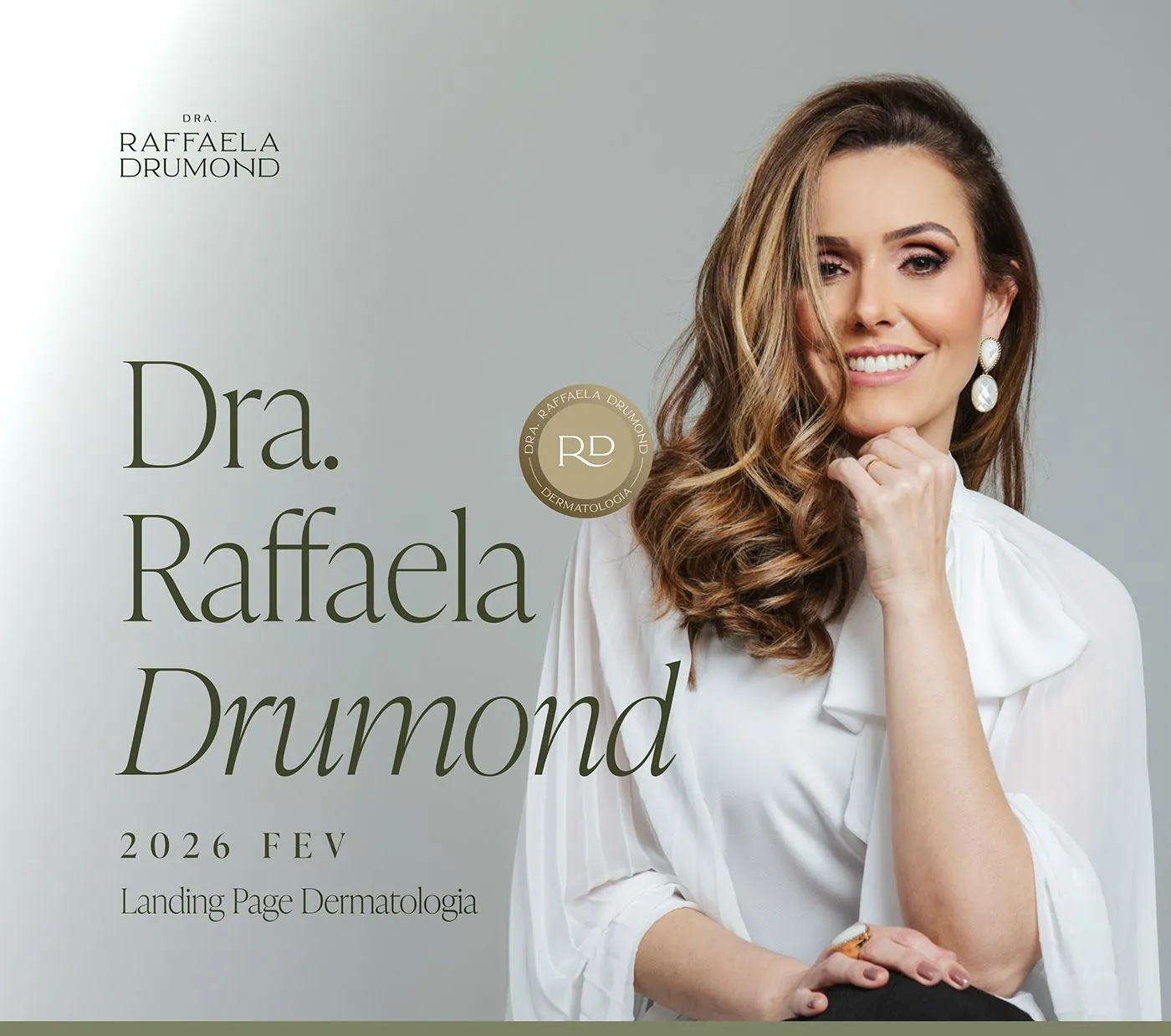 Dra. Raffaela Drumond, Landing page para dermatologia, página completa