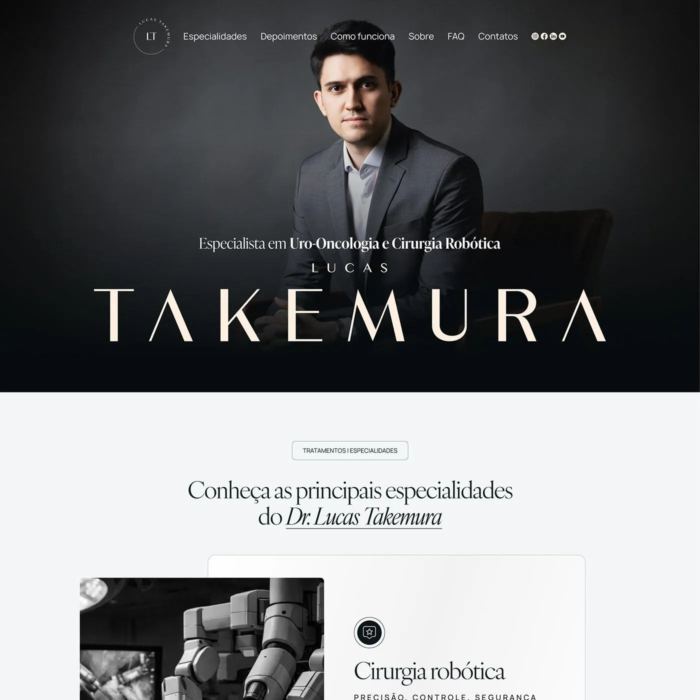 Médico urologista, Landing page para urologia, página completa