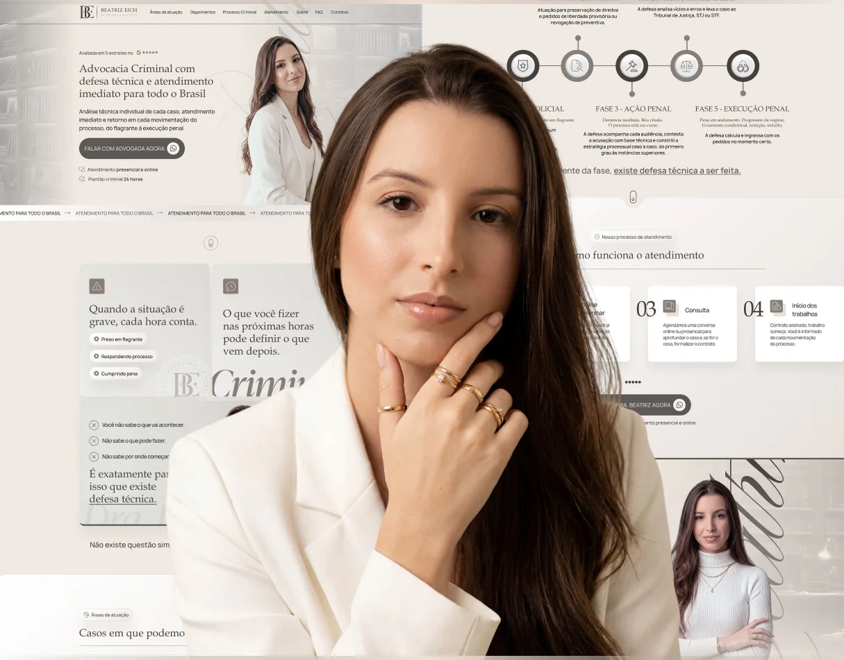 Beatriz Eich · Landing page para advocacia criminal