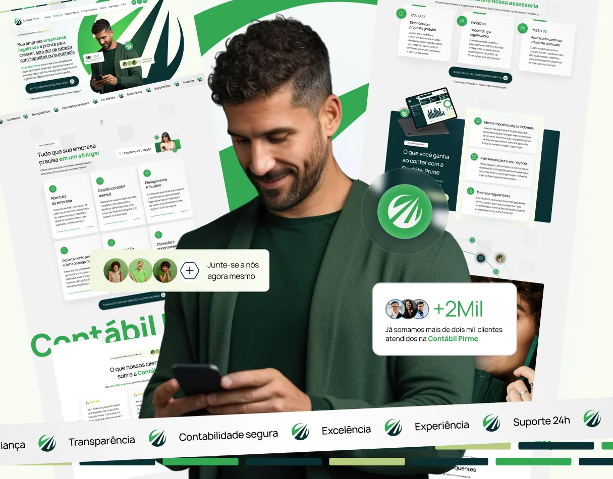 Contábil Prime · Página de vendas para contabilidade
