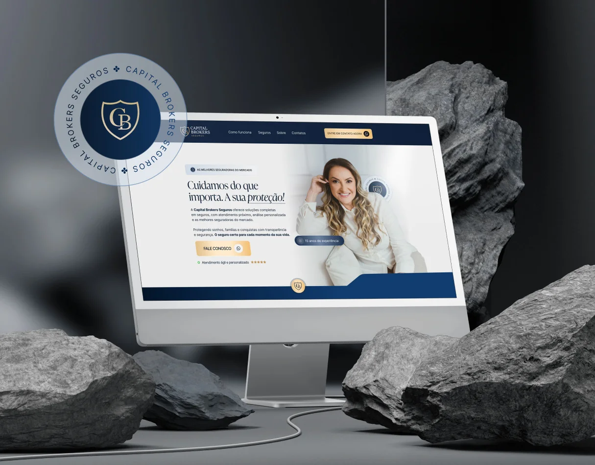 Capital Brokers · Página de vendas para corretora de seguros
