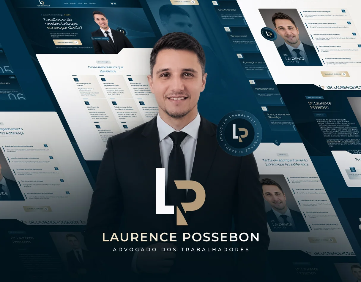 Laurence Possebon · Página de vendas para advocacia trabalhista