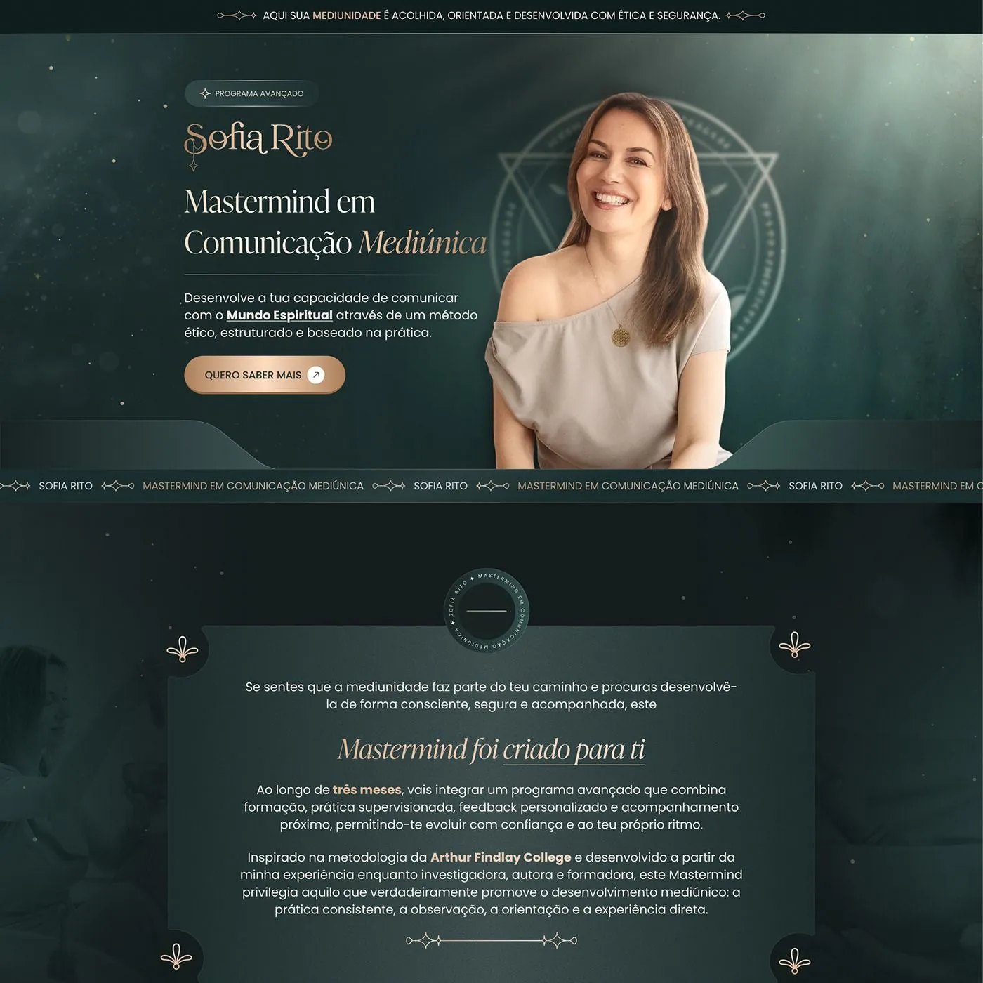 Sofia Rito, Página de lançamento para mastermind, página completa